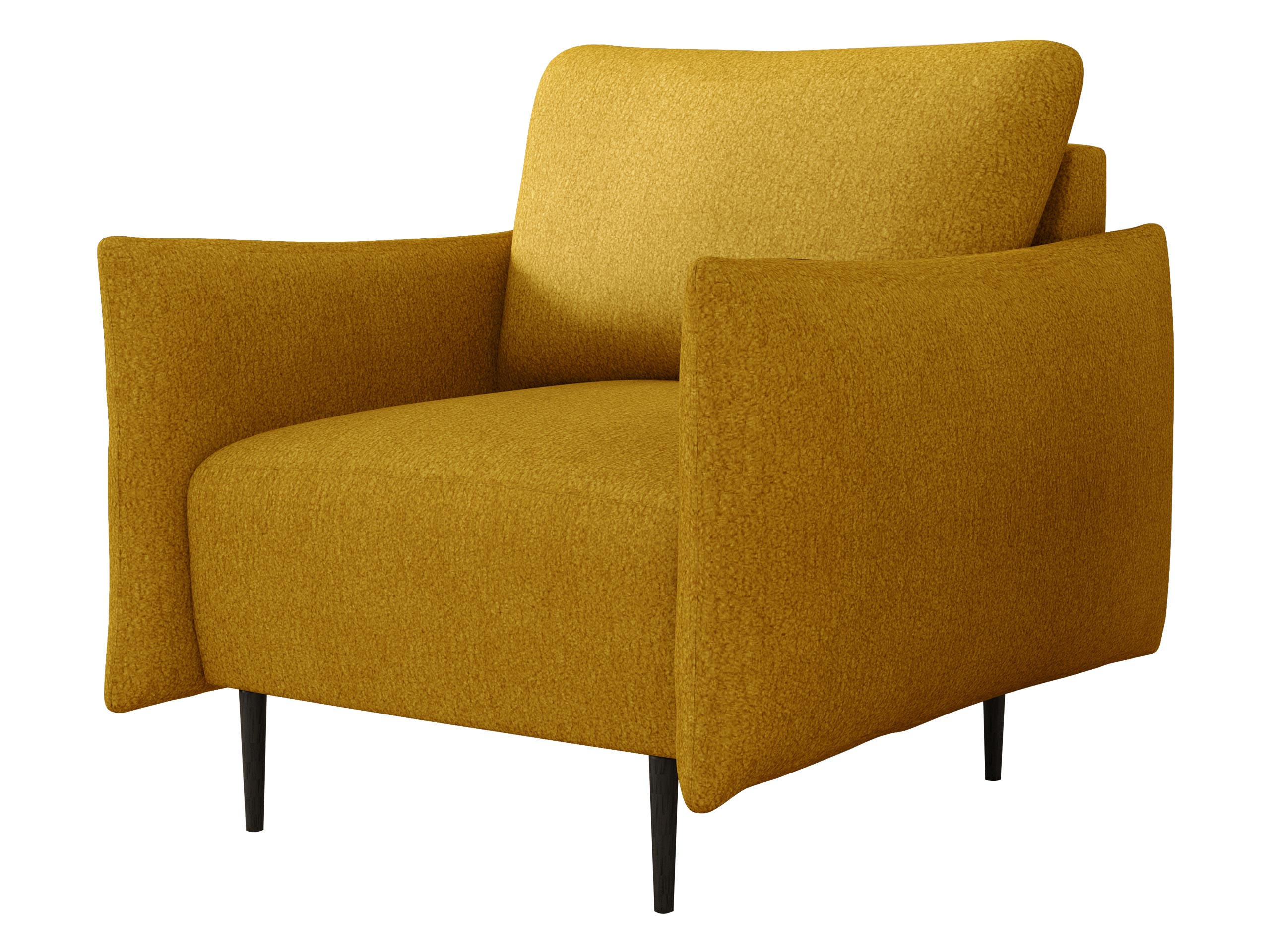 SESSEL Lambi - Gelb/Schwarz, Holz/Textil (98/85/90cm) - MIRJAN24