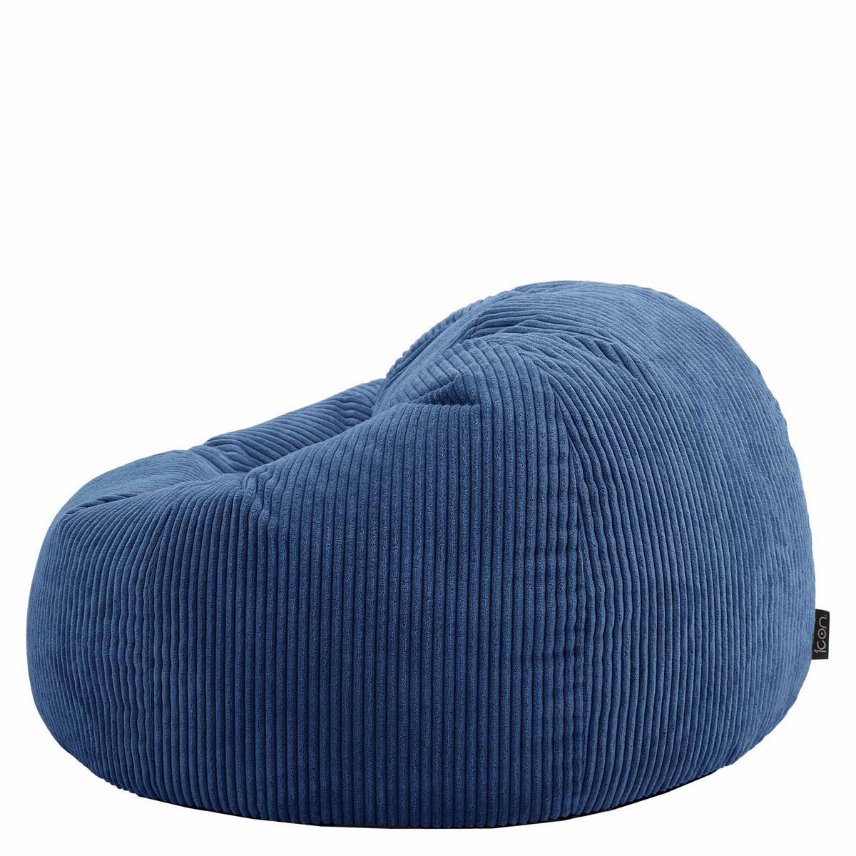 SITZSACK Klassisch Kingston, Cord - Blau, Textil (85/50/85cm) - icon