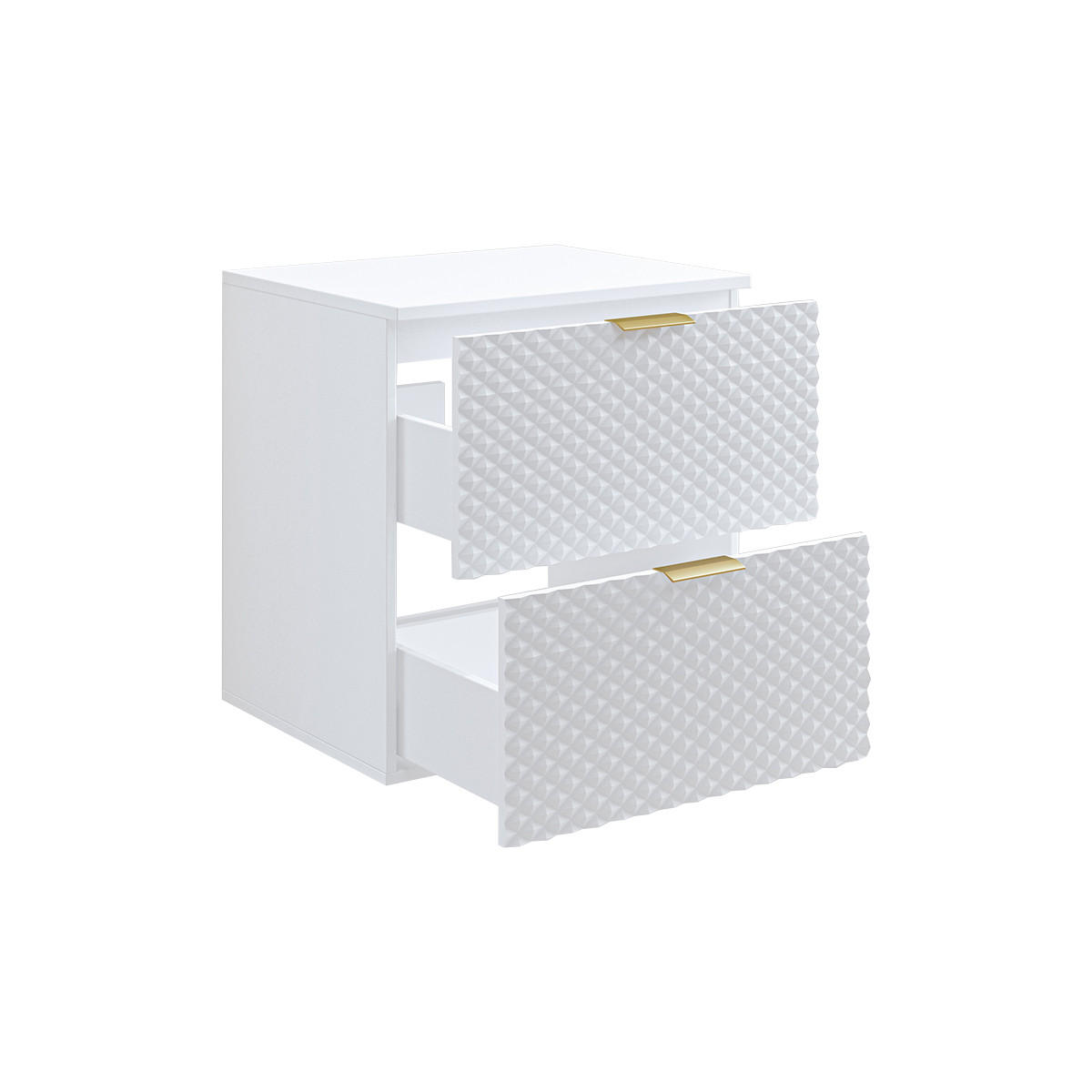 WASCHTISCHUNTERSCHRANK 60.4cm Cléa Weiß - Weiß, Holzwerkstoff (60.4/62.6/48.5cm) - Petits-meubles