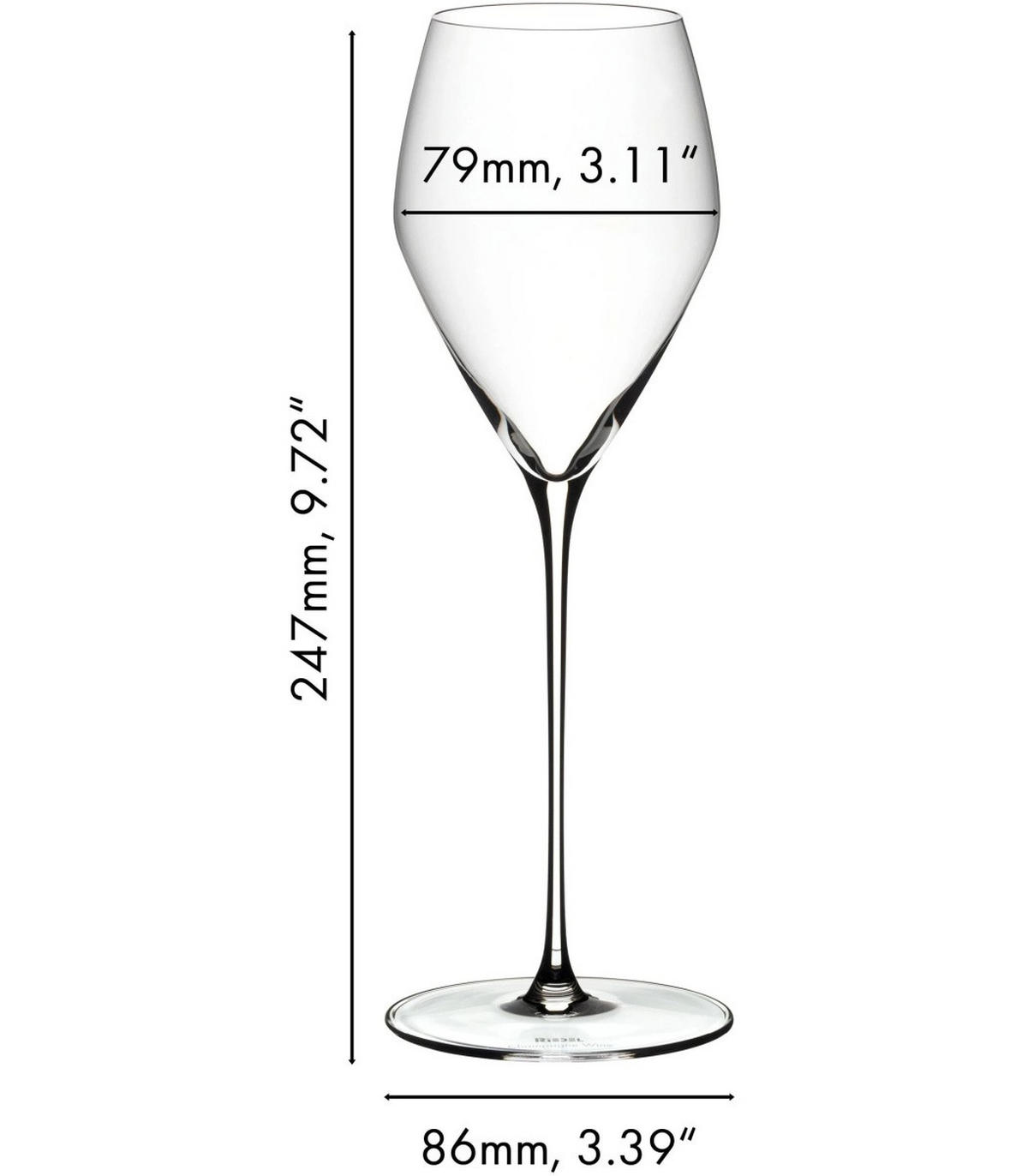 CHAMPAGNER GLAS Veloce transparent 327 ml 2er Set - Transparent, Glas (0.327L) - Riedel