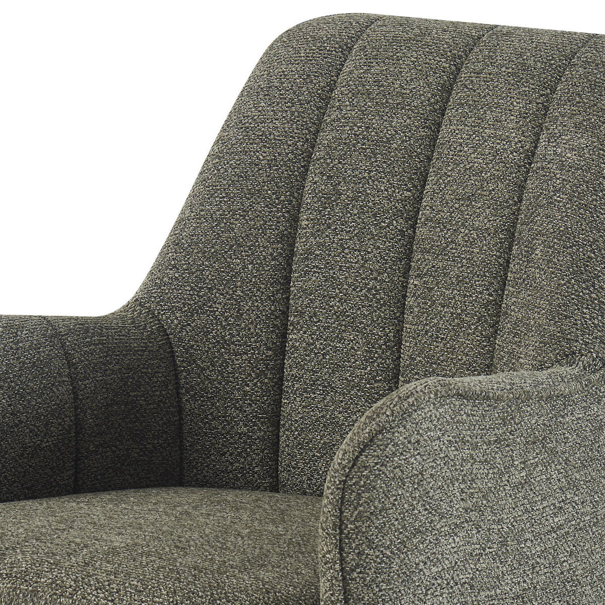 ESSZIMMERSTUHL THOMAS-MAJA 2er-Set 4-Fuss-Gestell - Weiß/Grün, Textil (58/86/47cm) - DUBI Möbel