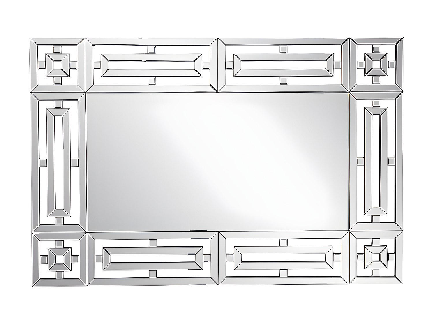 Vente-Unique Wandspiegel Silber 120x80x1.9 cm