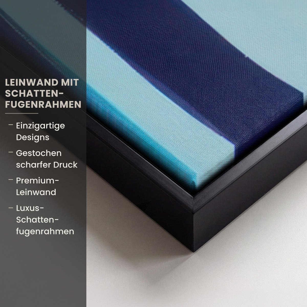 LEINWAND Bilder mit Rahmen - Obst - Abstrakter Hintergrund - Rosa - 90x90 - Pink, Textil (90/90cm) - MuchoWow