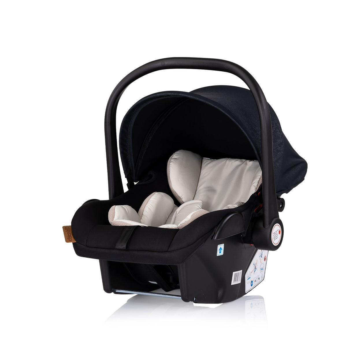 Chipolino Babyschale Schwarz 40x56x62 cm