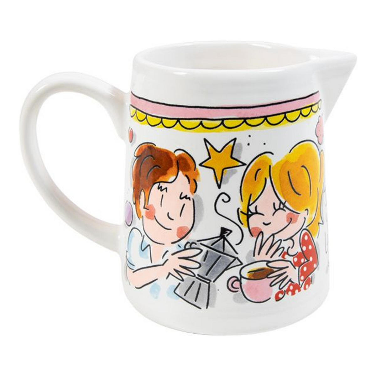 MILCHKANNE Hast du Milch? in Bunt - 9cm - Multicolor, Keramik (0.5L) - Blond Amsterdam