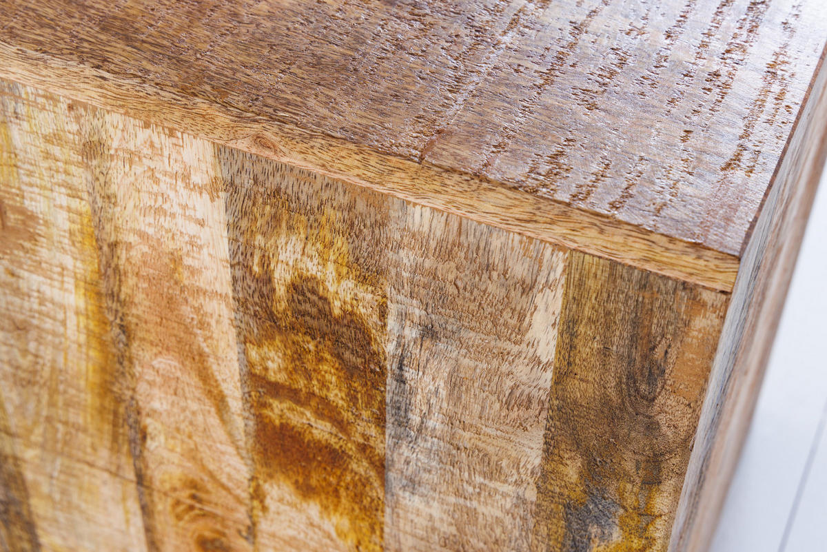 BEISTELLTISCH CURACAO Mango Natur 45 cm 2er Set - Braun, Holz (40/40/45cm) - riess-ambiente