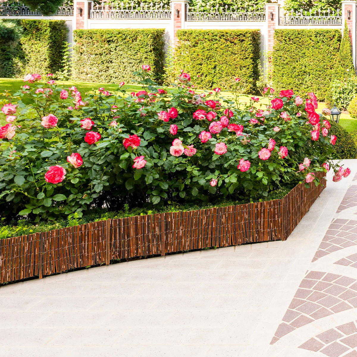 BEETEINFASSUNG Weide, 40/300 cm, braun - Braun, Naturmaterialen (0.9/40cm) - urfence