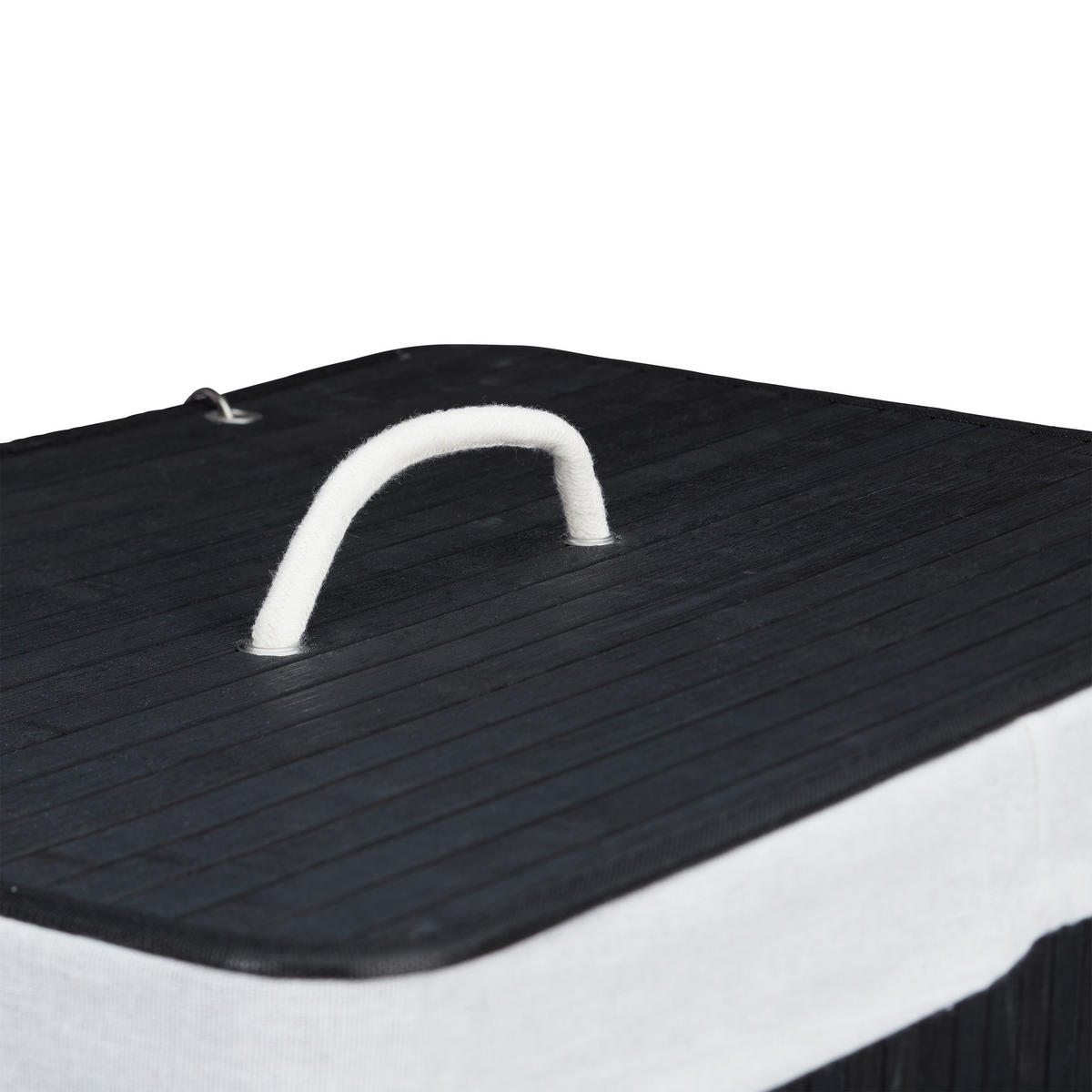 WÄSCHEKORB - Multicolor, Holz/Textil (55/63/35cm) - Relaxdays
