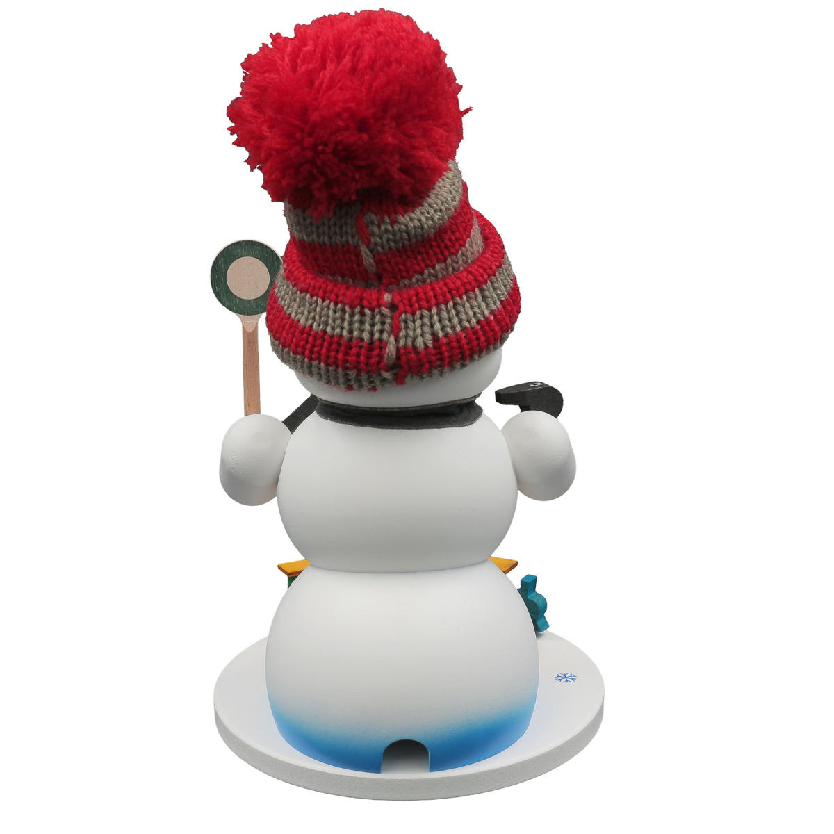 RAUCHFIGUR Schneemann Weiß Eisenbahner 19 cm - Multicolor, Holz (15/19/0.1cm)