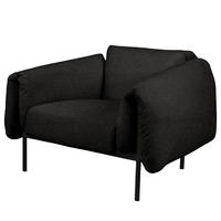 OUTDOOR-SESSEL - Schwarz, Textil/Metall (104/70/98cm) - home24