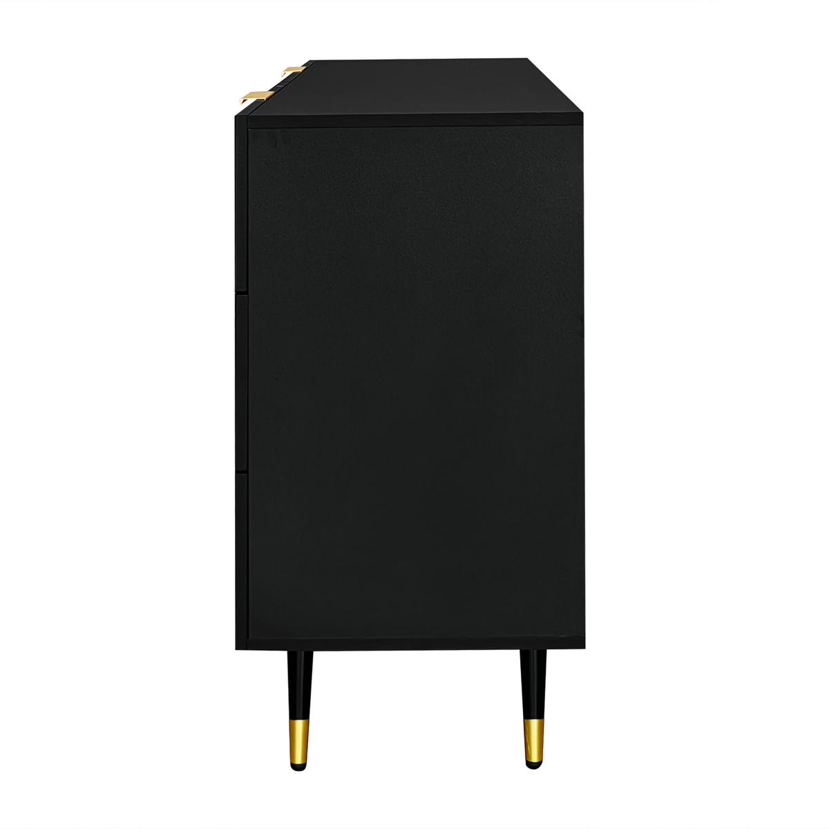 SIDEBOARD Schwarz 120/40/77 cm - Schwarz, Holzwerkstoff (40/77/120cm) - Urban Meuble