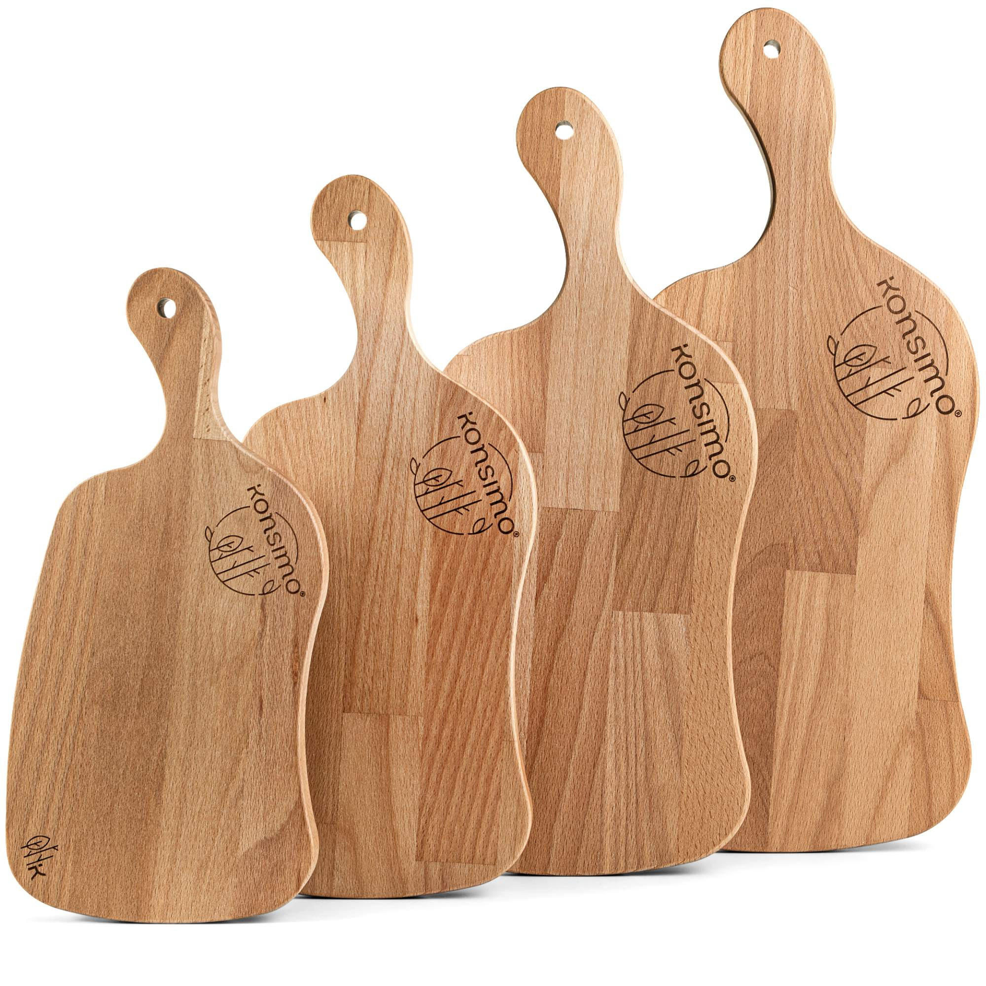 SCHNEIDEBRETT Holz Buche geölt LIVO 4-tlg - Buchefarben, Holz (23/49cm) - KONSIMO®