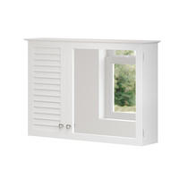 BADSPIEGELSCHRANK Riad Weiß 68 x 48 cm mit 2 Türen - Weiß, Holzwerkstoff (68/48/16.5cm) - Vicco