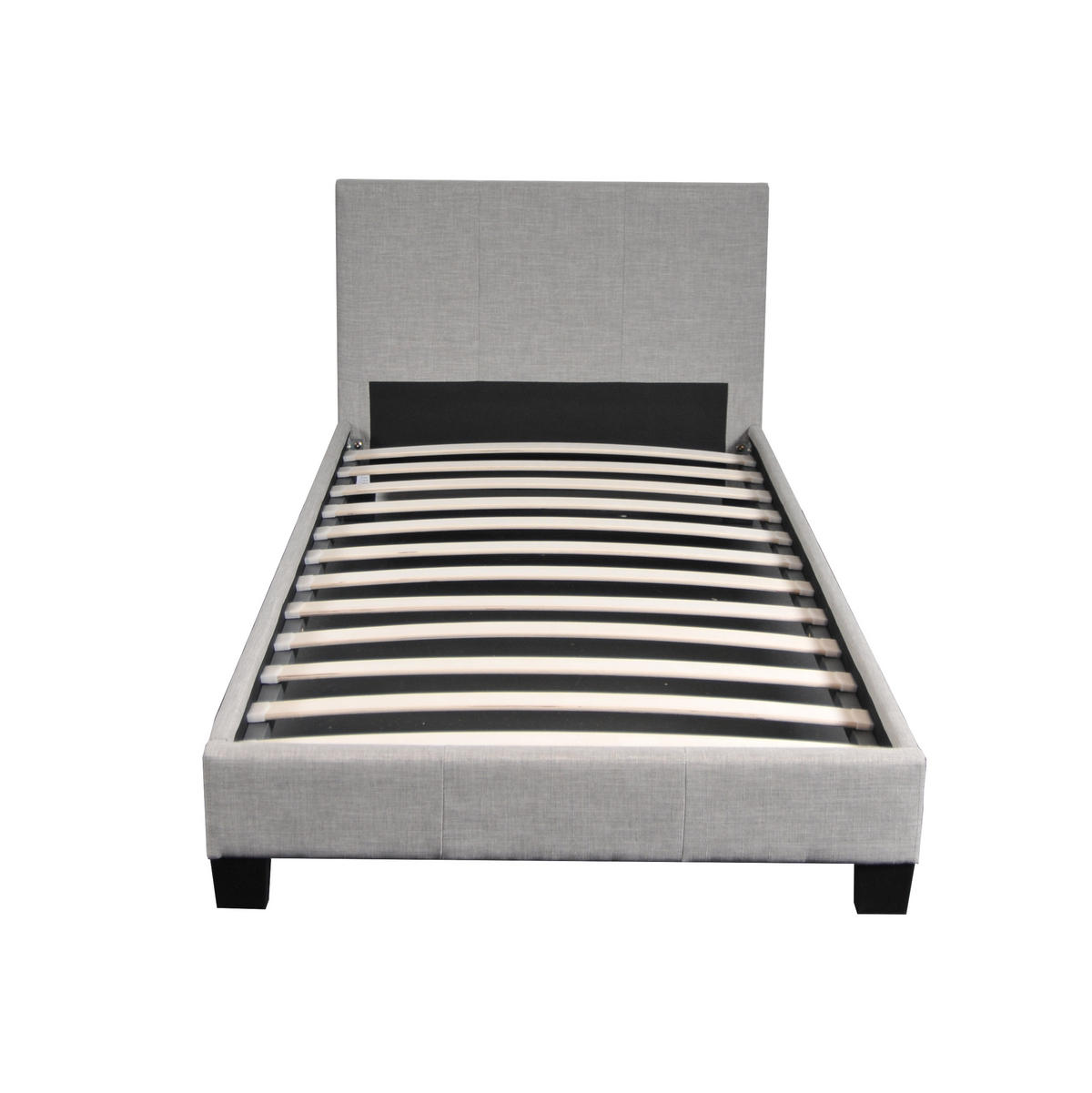 BETT DUBLIN mit Lattenrost / Bett 90x190 - Grau - Grau, Holzwerkstoff (90/190cm) - Weber Industries