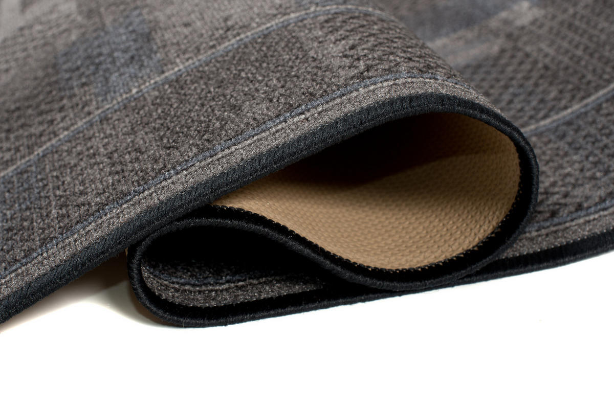 TEPPICHLÄUFER Anti-Rutsch Anthrazit rutschfest Gummiunterlage 67/1100 cm - Anthrazit, Textil (67/1100cm) - Tapiso