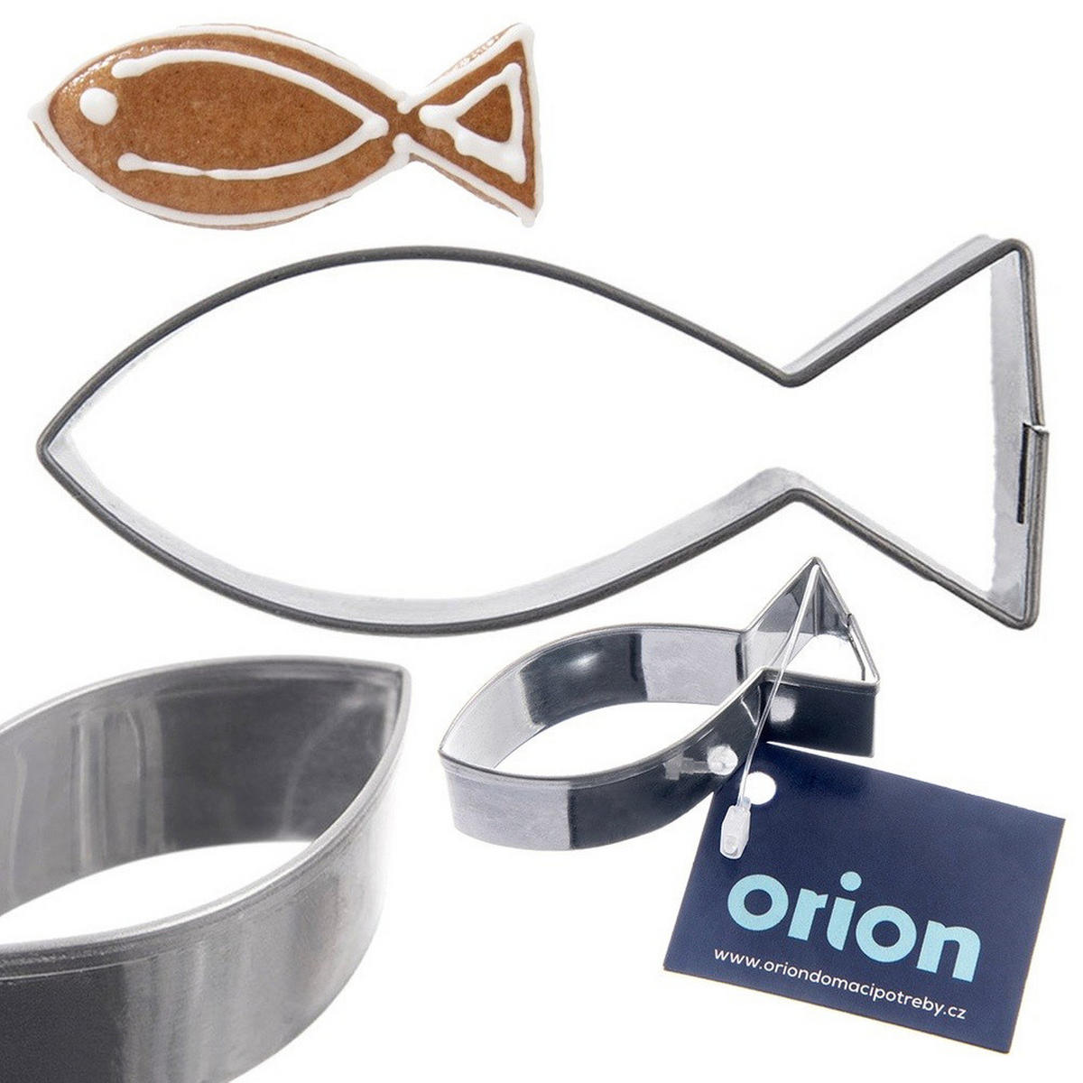 AUSSTECHFORM Fisch mini 5 cm Silber - Silberfarben, Metall (2/1.5/5cm) - Orion 