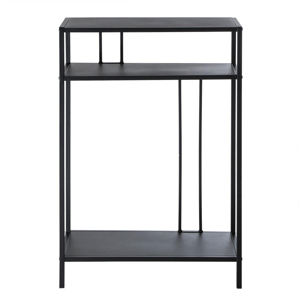 Calicosy VYSOKÝ konzolový stolek z černého kovu, V 90 cm - OLLI
