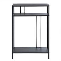 HÖGT konsolbord i svart metall, H90 cm - OLLI - Svart, Metall (35.5/30/90cm) - Calicosy