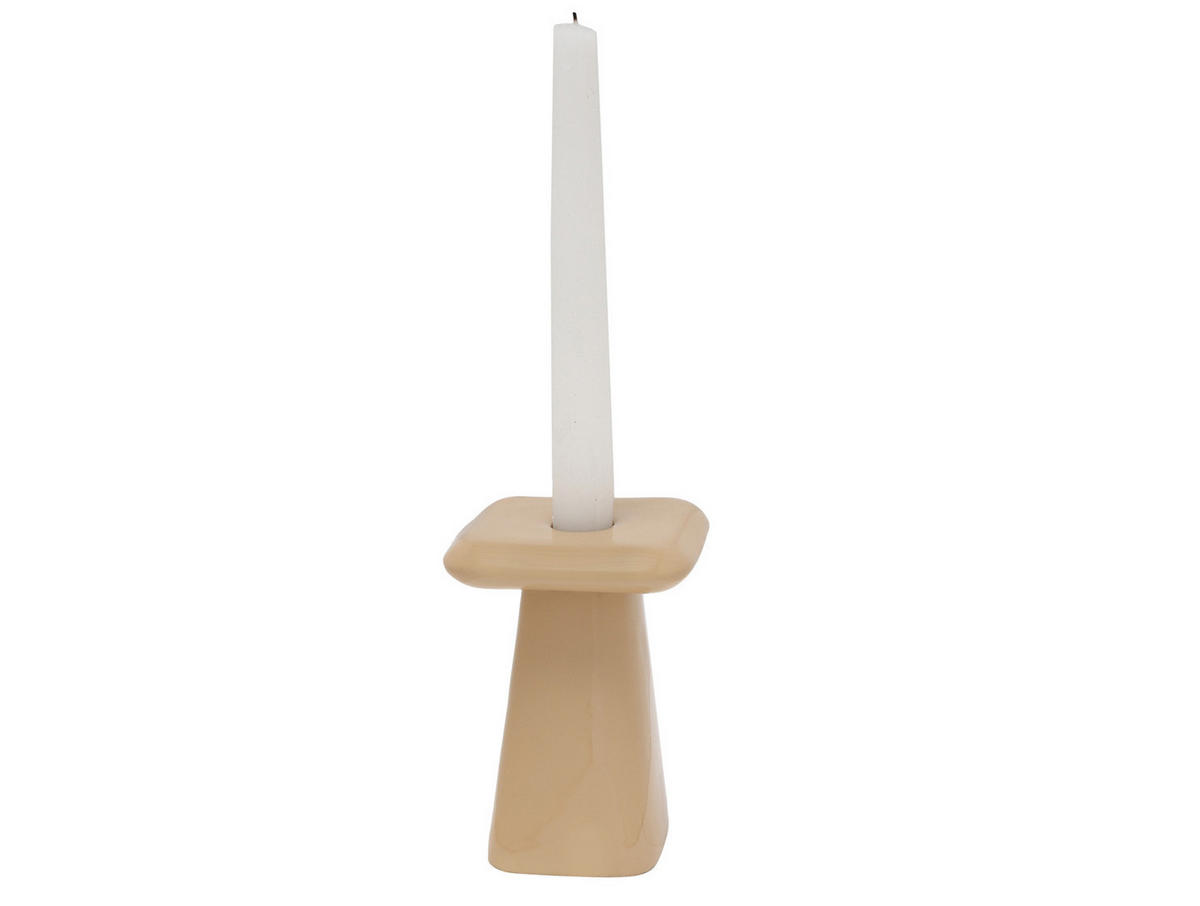 KERZENHALTER Roca Braun 9/9/13 cm - Braun, Metall (9/13/9cm) - Present Time