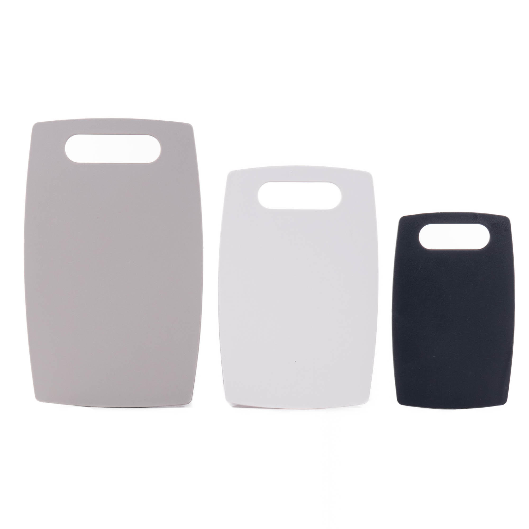 SCHNEIDEBRETT Kunststoff 3er-Set - Grau, Kunststoff (22/35cm)