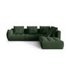 ECKSOFA modular rechts Bloom aus strukturiertem Stoff moosgrün 4 Sitzplätze - Salbeigrün, Textil (310/316cm) - Micadoni