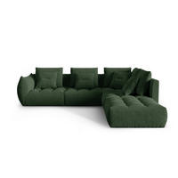 ECKSOFA modular rechts Bloom aus strukturiertem Stoff moosgrün 4 Sitzplätze - Salbeigrün, Textil (310/316cm) - Micadoni