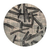 TEPPICH Dark Street Meditation Kanji 240/240 cm - Grau, Kunststoff/Textil (240/240cm) - Louis De Poortere