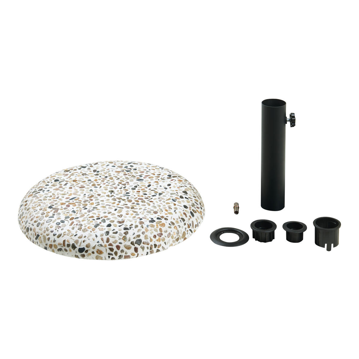 SONNENSCHIRMSTÄNDER Bitritto - Multicolor, Stein (45/45cm) - casa.pro