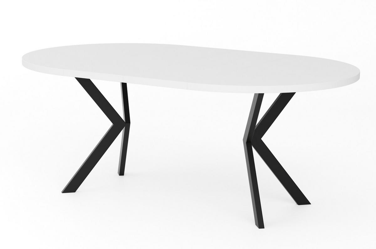 ESSTISCHE EDEN - Schwarz/Weiß, Holzwerkstoff (120/120/76cm) - Meblini