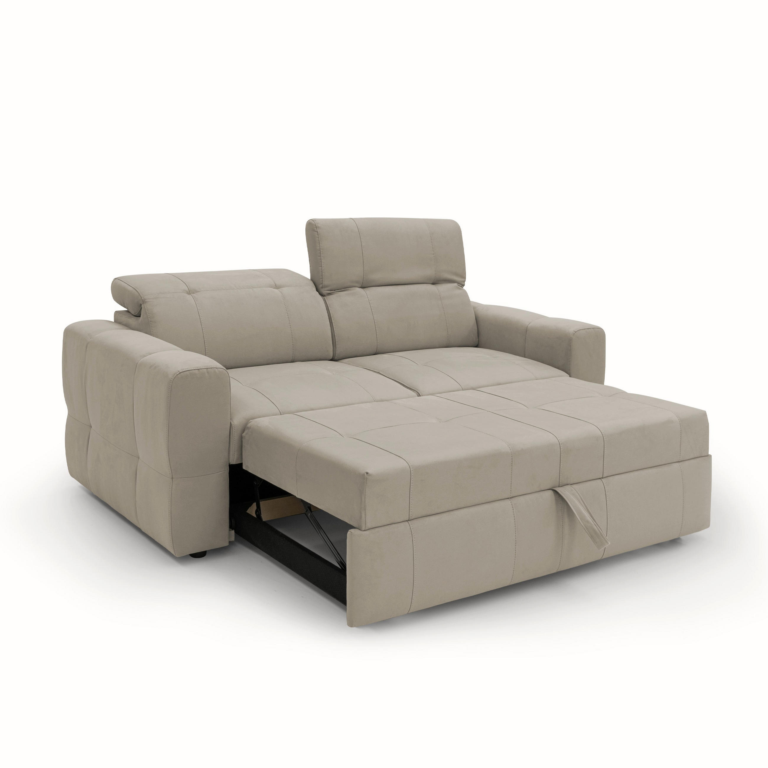 SCHLAFSOFA Kronos - Taupe, Textil (173/80/97cm) - Divani.store