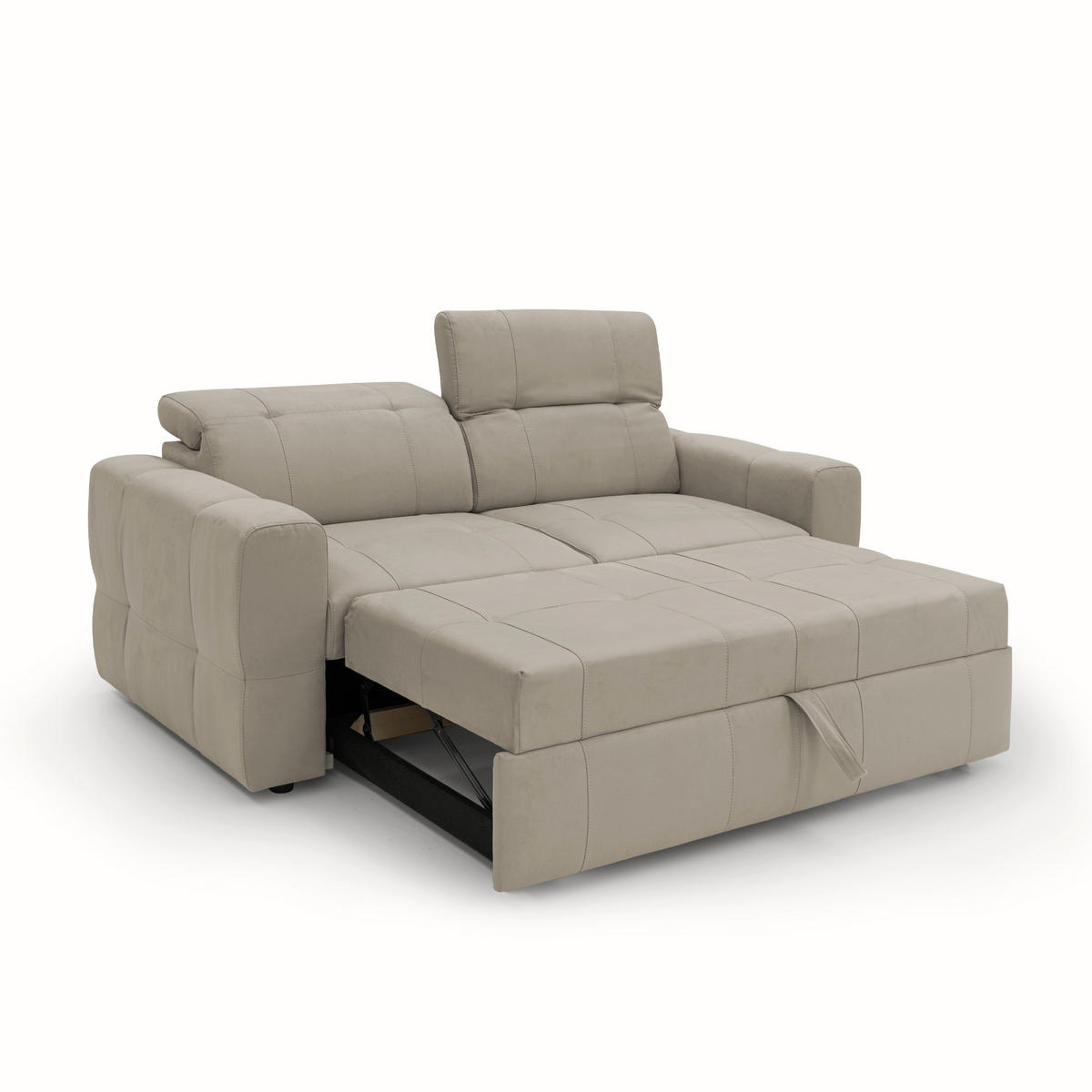 SCHLAFSOFA Kronos - Taupe, Textil (173/80/97cm) - Divani.store