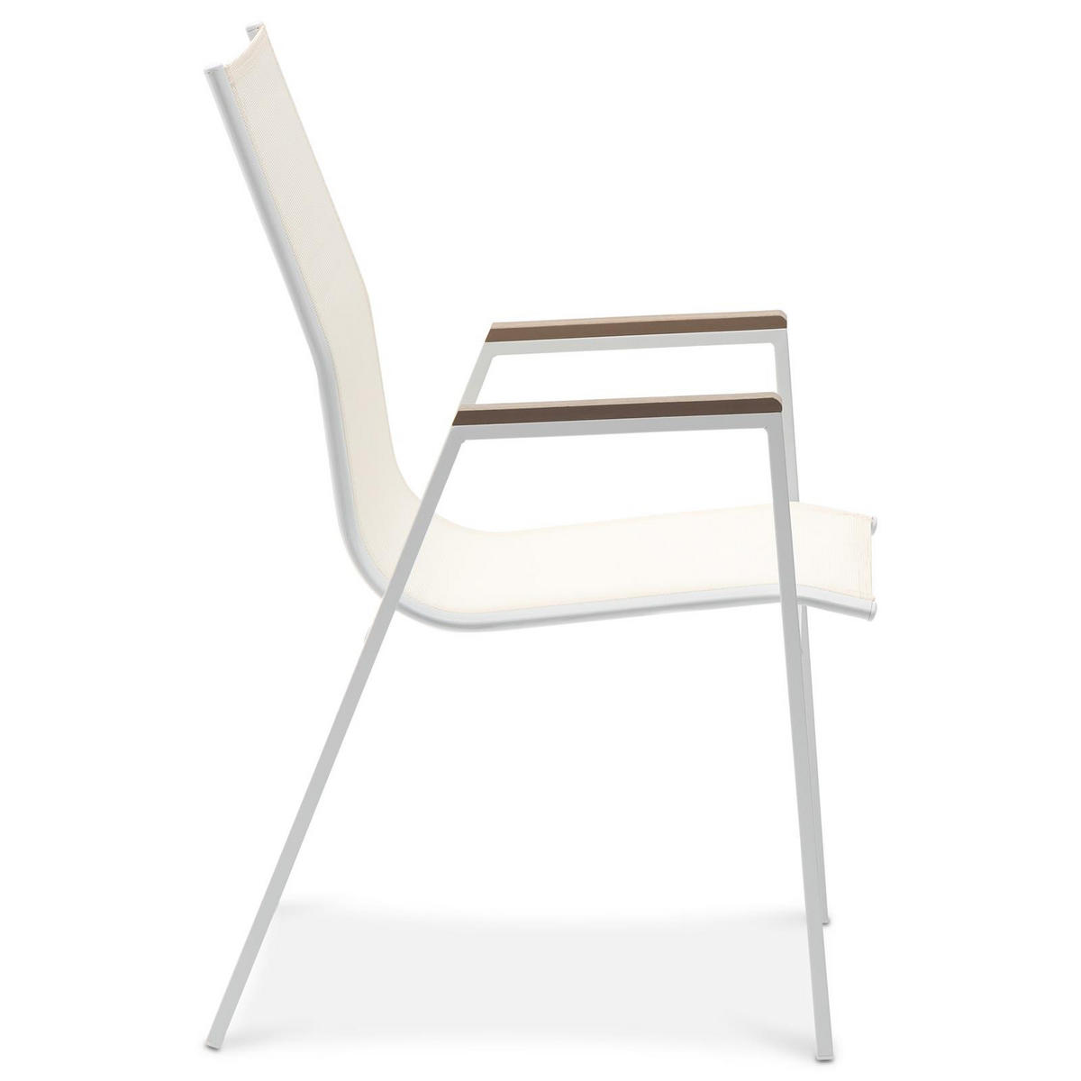 GARTENSTÜHLE MONDELLO 6er-Set beige, weiß - Beige, Textil (47/90/42cm) - IDIMEX