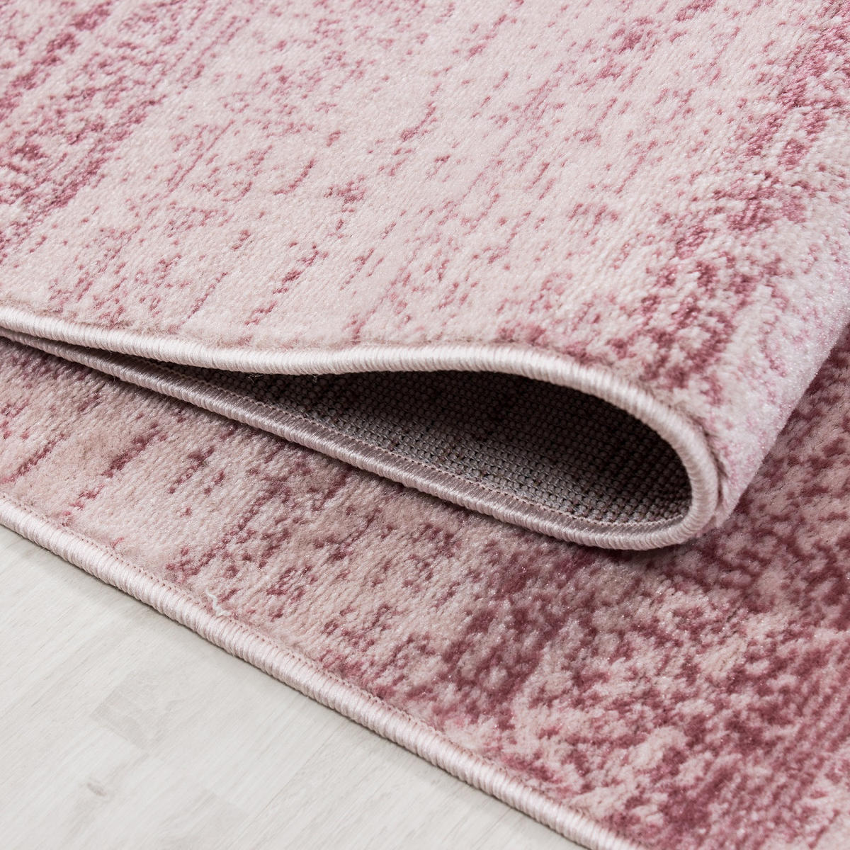 KURZFLORTEPPICH INN, einfarbig, Rosa, 240 x 340 cm - Rosa, Textil (240/340cm) - KADIMA DESIGN