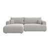 ECKSOFA Ovo Greige Webstoff-Bezug - Taupe/Schwarz, Kunststoff/Textil (260/165cm) - Selsey