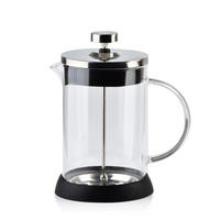 KAFFEEBEREITER Aline Schwarz 13.5/13.5/19.5 cm Glas - Schwarz, Glas (13.5/19.5/13.5cm) - Mondex