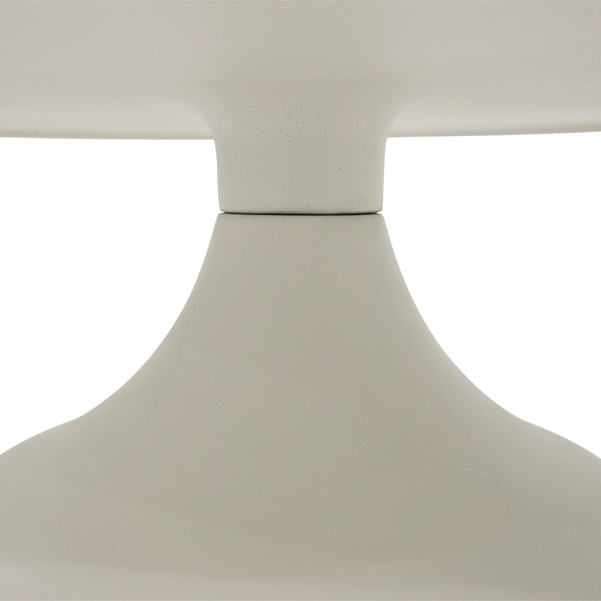 COUCHTISCH CORDOBA 91/91/36 cm Beton, Weiß rund - Weiß, Naturmaterialien (91/91/36cm) - Elementi