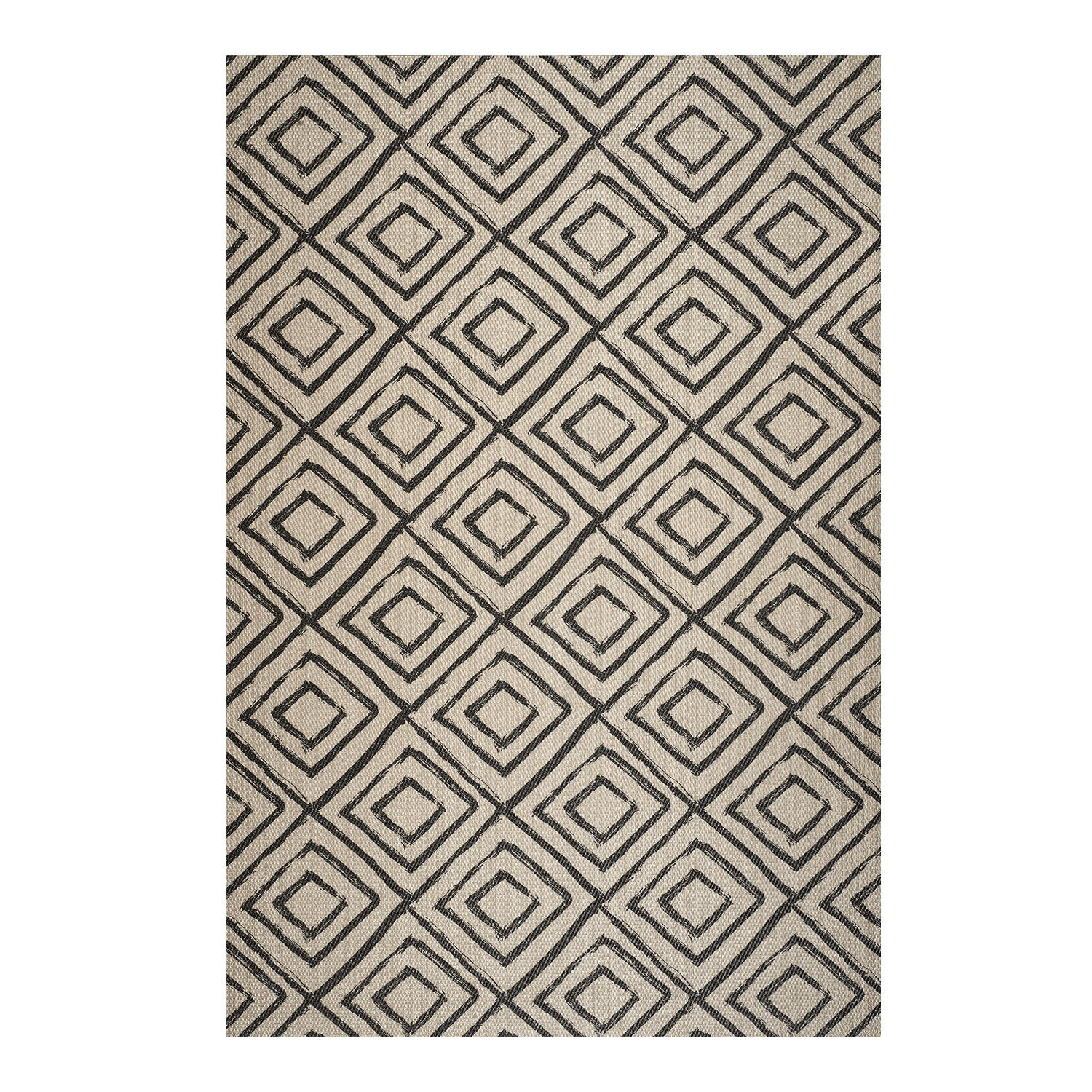 Storesdeco Teppich Schwarz 60x90 cm
