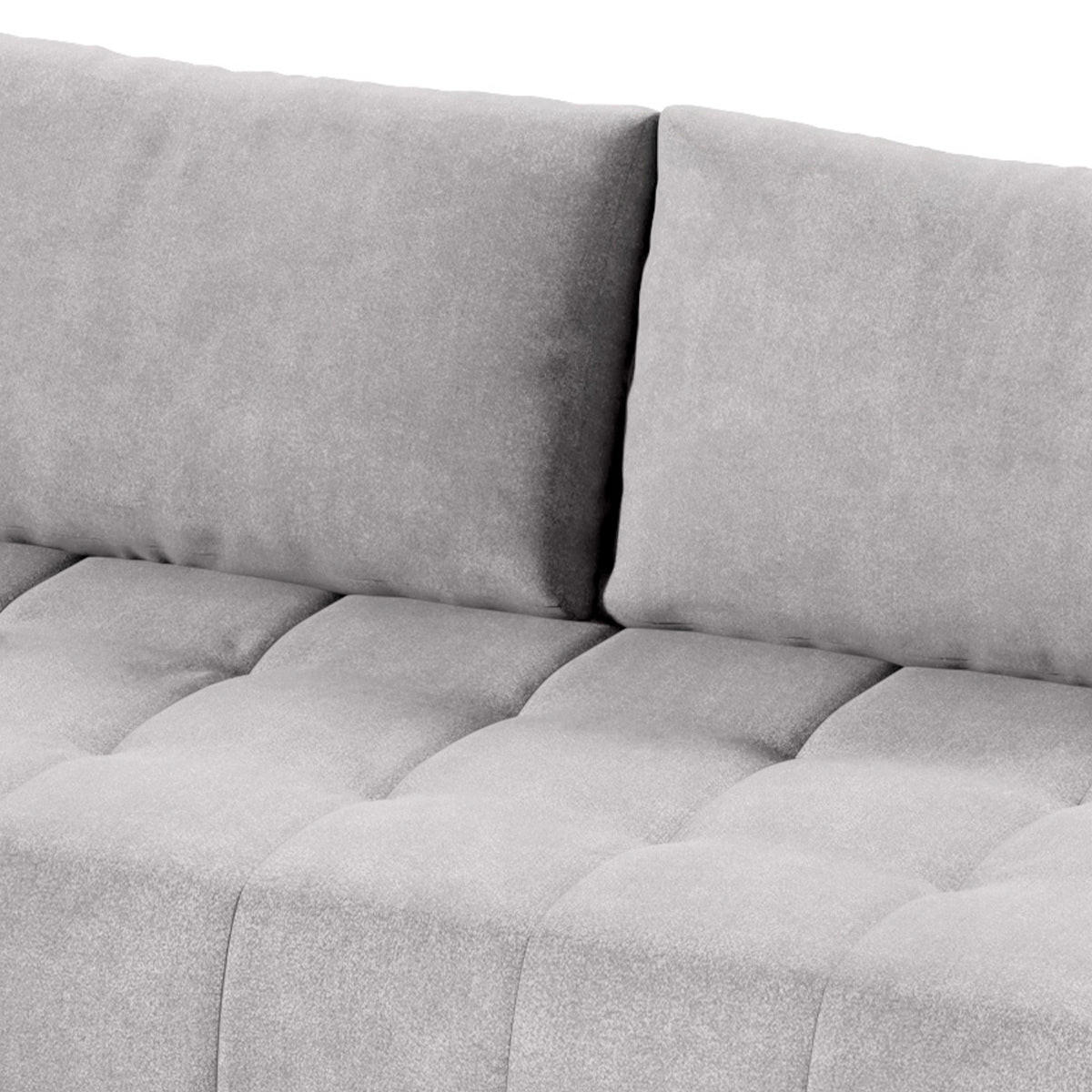 ECKSOFA Jonas 4 Sitzplätze Grau - Grau, Holzwerkstoff (265/185cm) - Petits-meubles