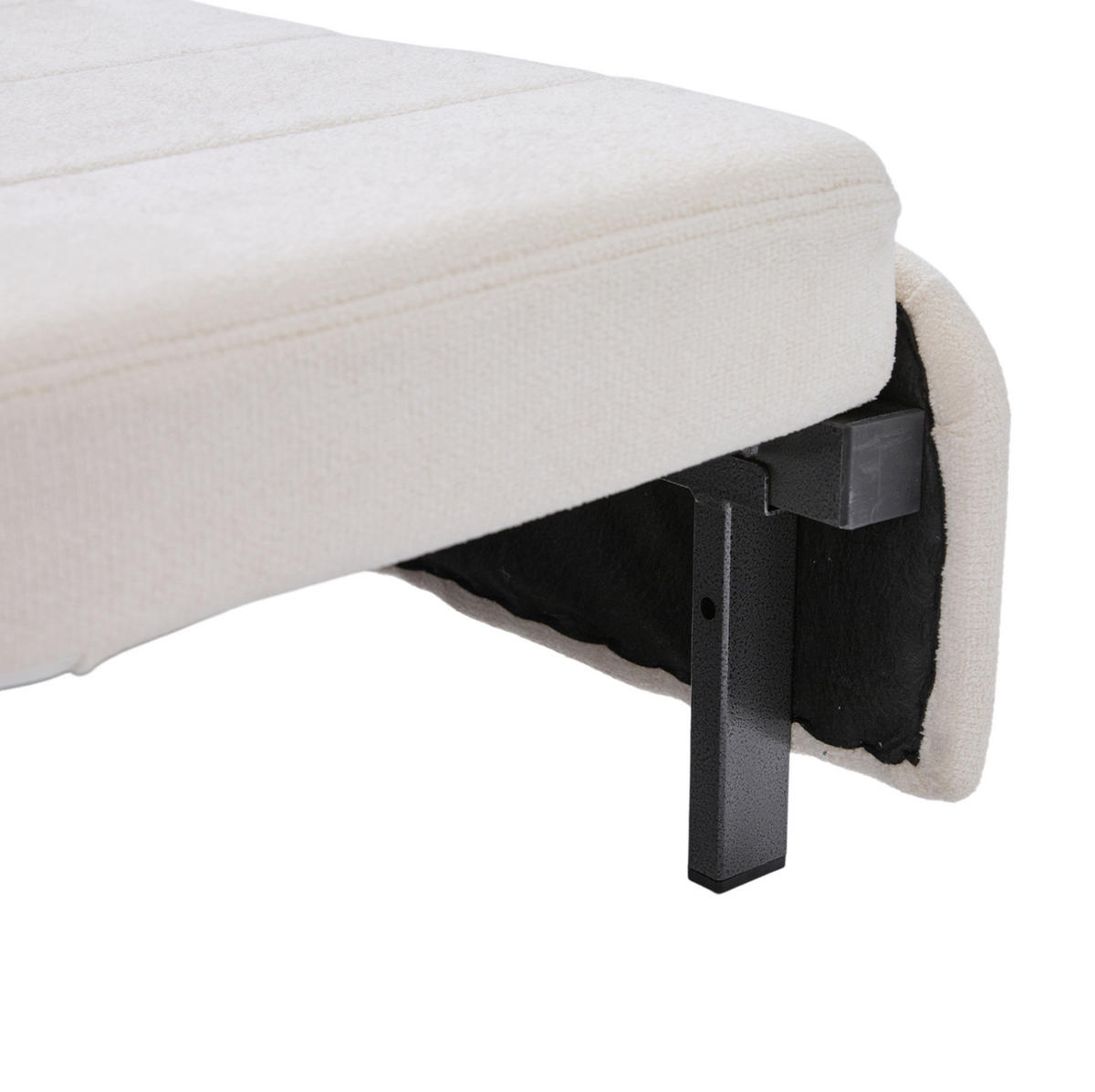 SCHLAFSOFA 139/83/58 cm ausziehbar mit Bettfunktion, Armlehnentaschen und Chenille-Bezug, Beige - Beige, Textil (139/83/73cm) - Redom