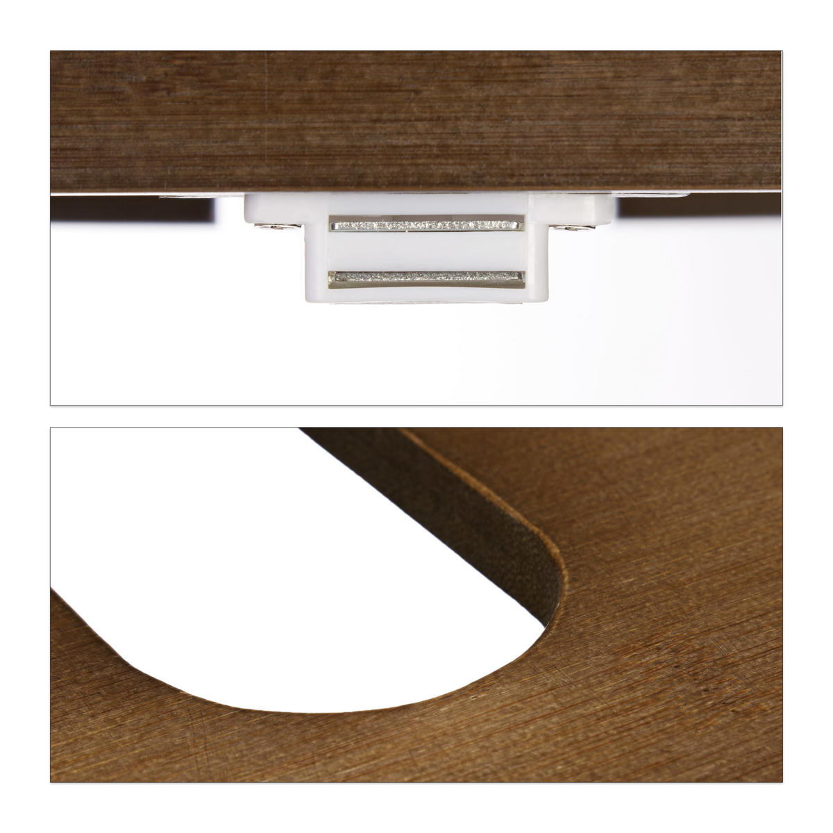 WASCHBECKENUNTERSCHRANK - Dunkelbraun, Holz (30/60/67cm) - Relaxdays