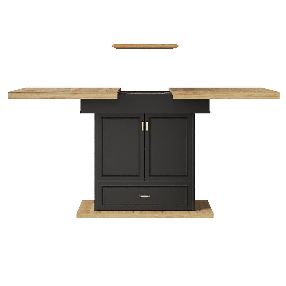 AUSZIEHTISCH Holzoptik 110-140/80/75 cm - Naturfarben, Holz (80/110/75cm) - PANGIVO