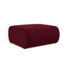 POUF Samt Stoff Rot - Bordeaux/Rot, Kunststoff/Textil (94/40/89cm) - Makamii