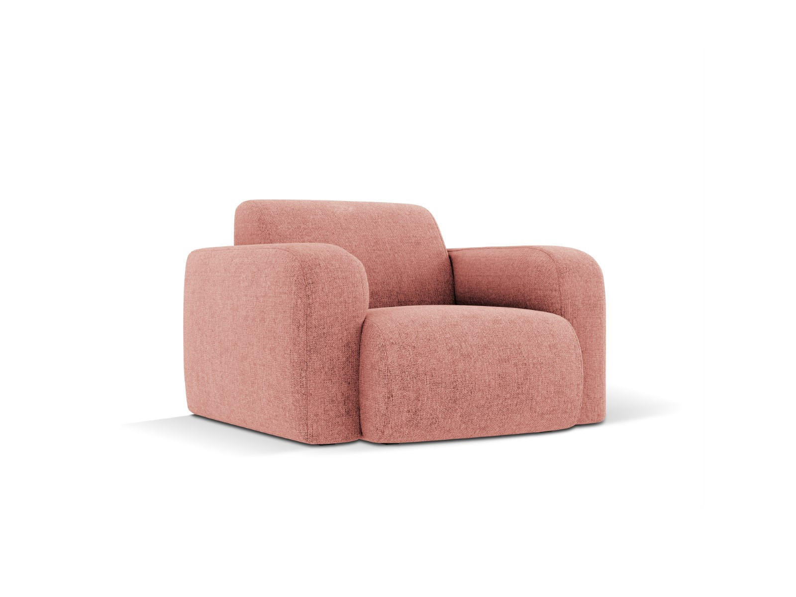 SESSEL Molino aus Chenille-Stoff rosa - Pink, Textil (95/72/105cm) - Micadoni
