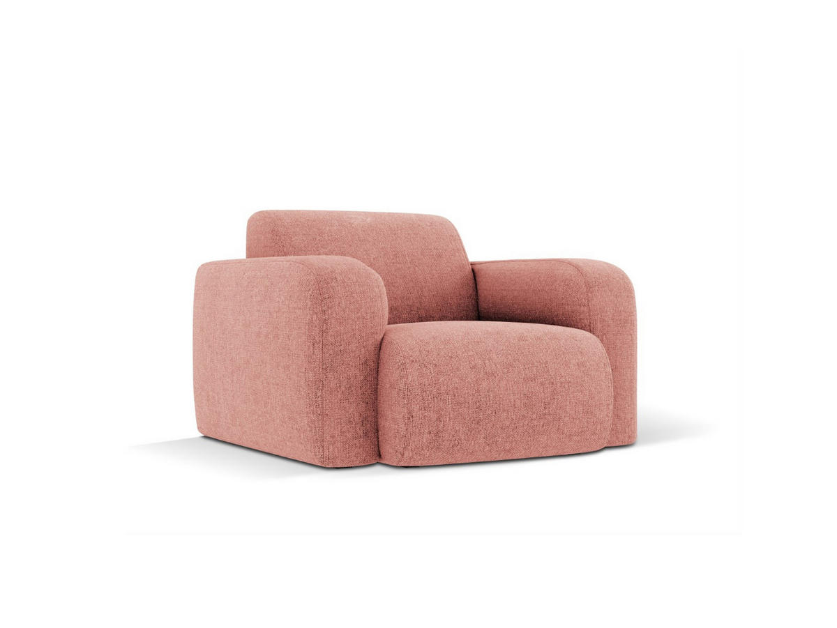 SESSEL Molino aus Chenille-Stoff rosa - Pink, Textil (95/72/105cm) - Micadoni