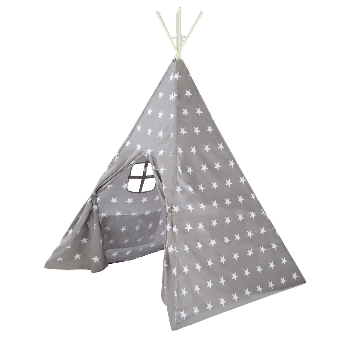 SPIELZELT 'Sterne' - Grau, Textil (115/156/115cm) - Roba