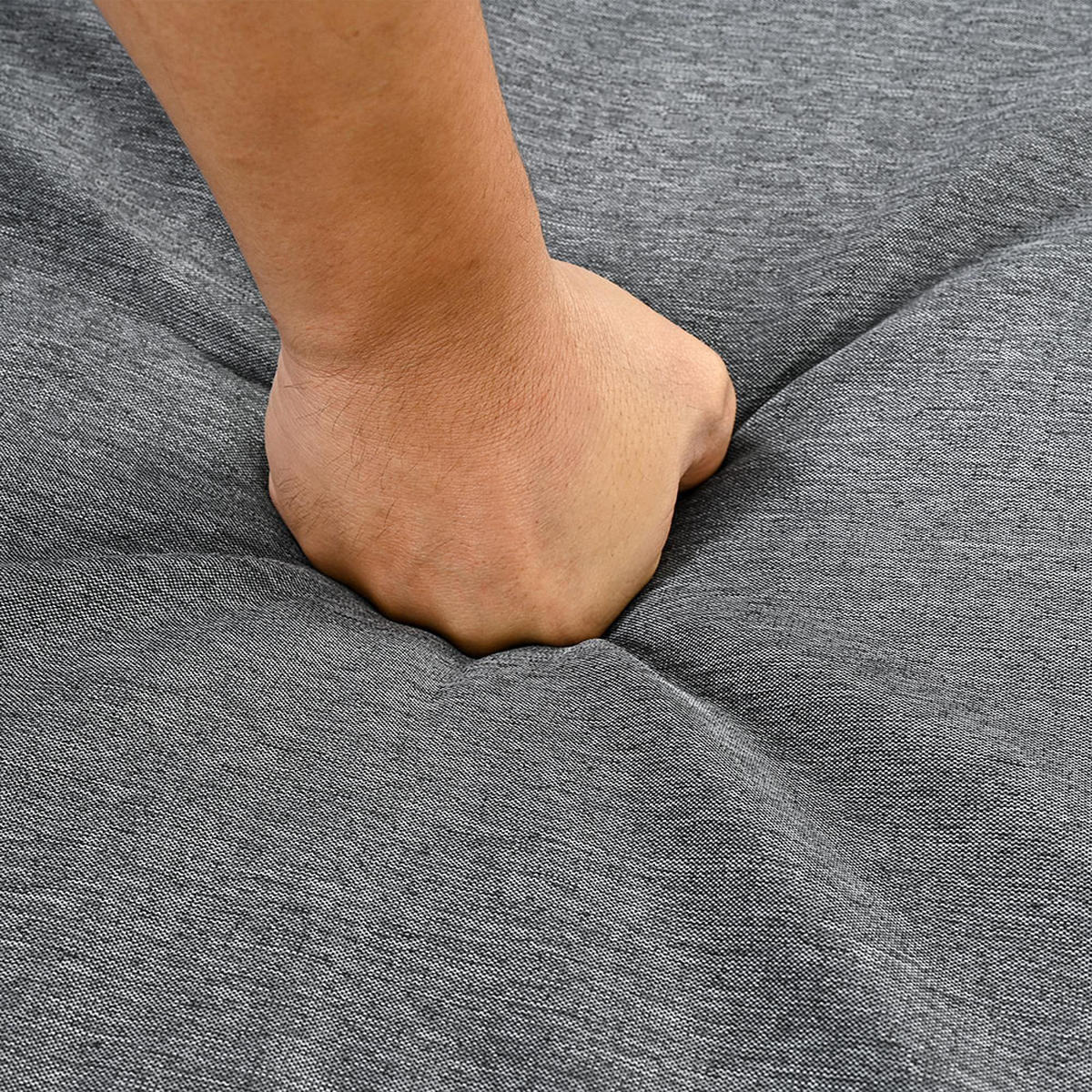 DINING-LOUNGESET，GRAU und Weiß - Grau, Metall - KOMHTOM