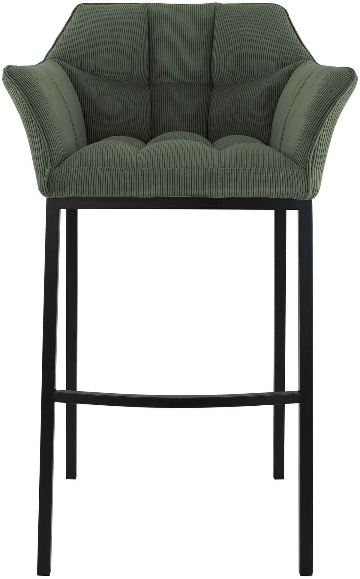 BARHOCKER Gibel Metall Grün Schwarz - Grün, Metall (64/110/48cm) - DELUKE