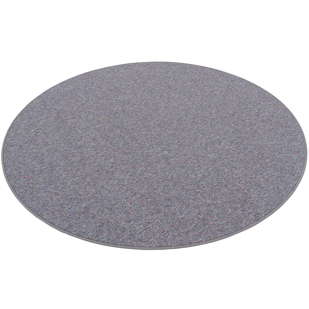 SCHLINGEN TEPPICH ALMA MELIERT RUND - Grau, Textil (160/160cm) - Snapstyle