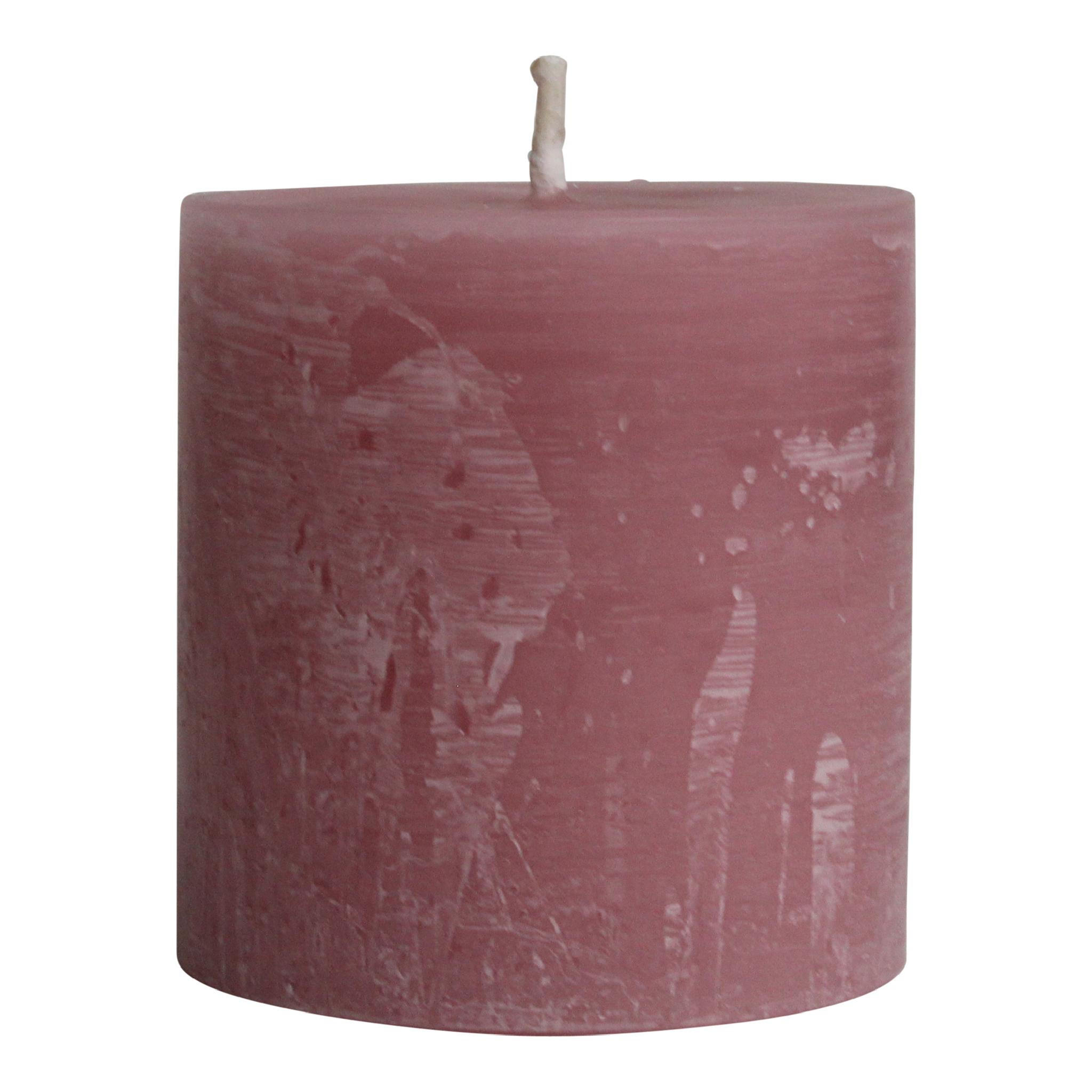 KERZE Rustic Outdoor Rosa 15/15/16cm - Pink, Paraffin (15/16/15cm) - PTMD Collection