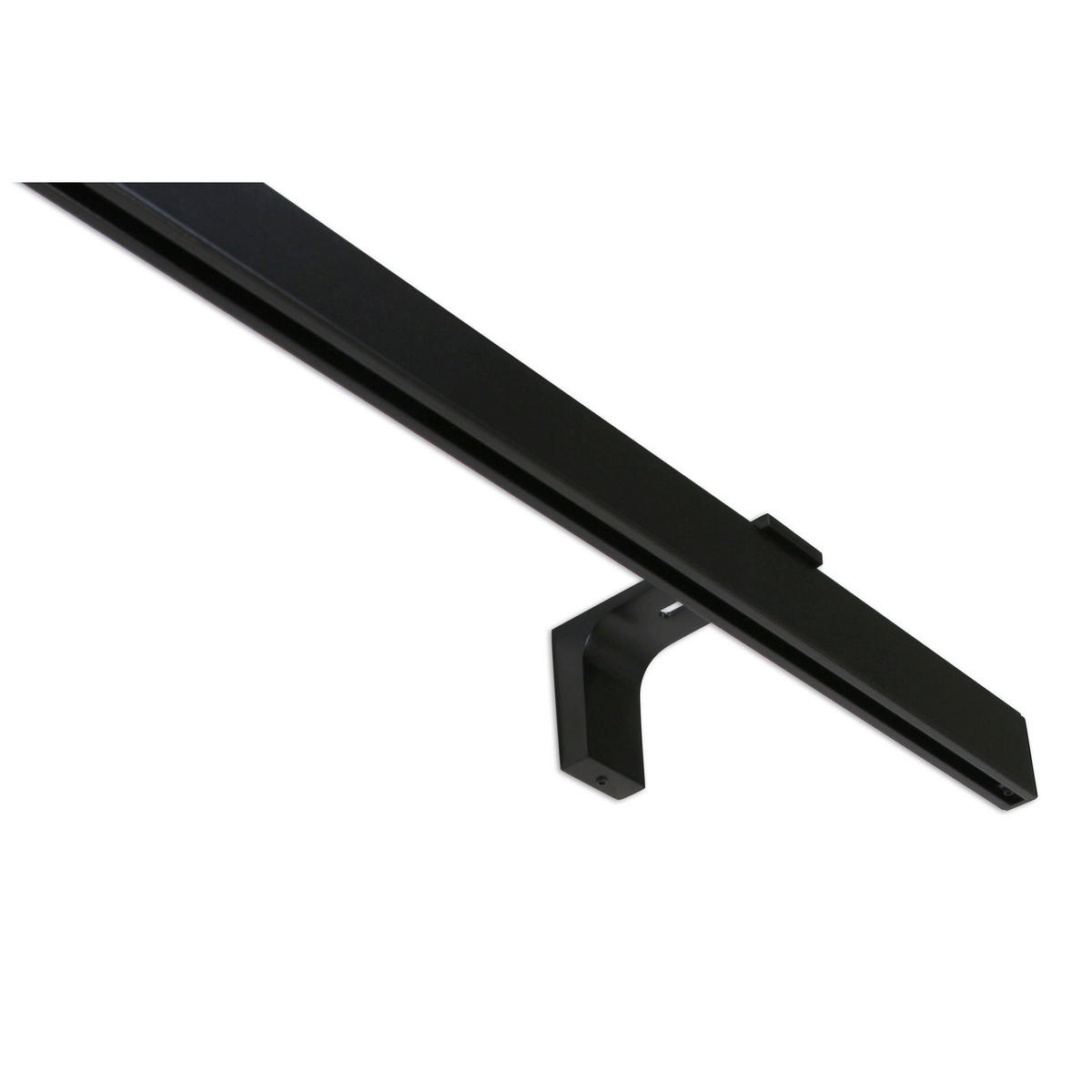 GARDINENSCHIENE Innenlauf auf Maß 1-läufig Schwarz - Serie Loft - Schwarz, Metall (250cm) - Deco-Raum